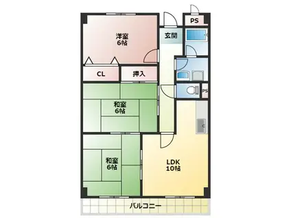 エクセレンス(3LDK/3階)の間取り写真
