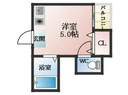 ビルシャナ上田(ワンルーム/2階)の間取り写真