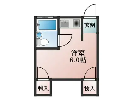 田中ハイツ(ワンルーム/2階)の間取り写真