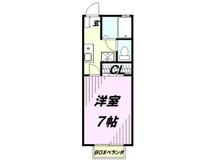 マリアージュNAGANUMA(1K/2階)の間取り写真