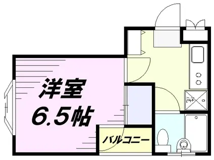 新所沢HAビル(1K/3階)の間取り写真