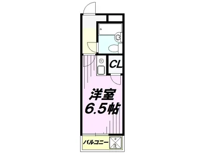 煉瓦館32(ワンルーム/3階)の間取り写真