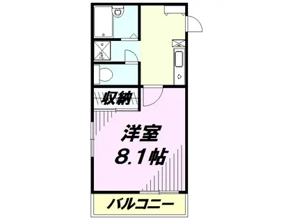 RAFFINATO.M(1K/1階)の間取り写真