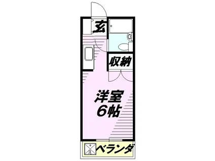 メゾン・シーマ(1K/3階)の間取り写真