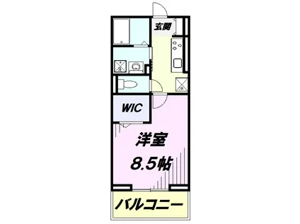 グリーンプラザ(1K/2階)の間取り写真