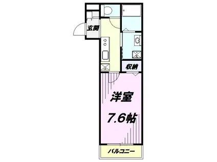 入間セイワレジデンス2(1K/1階)の間取り写真
