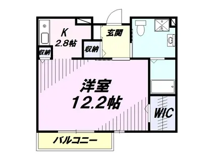 サンリスタアレーグレ入間(1K/1階)の間取り写真