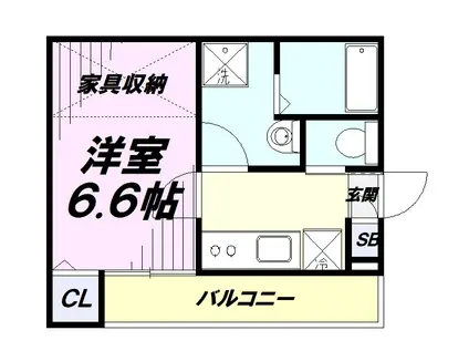 KEIAI RESIDENCE 西所沢Ⅱ(1K/1階)の間取り写真