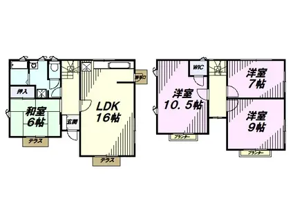西武池袋・豊島線 清瀬駅 バス乗車時間:14分 下宿入口バス停で下車 徒歩3分 2階建 築35年(4LDK)の間取り写真