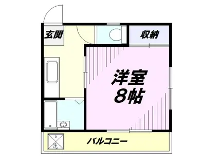 南大塚アパート(1K/2階)の間取り写真