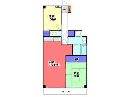 BEEハイム(1SLDK/5階)の間取り写真