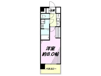 エステムコート東京八王子(1K/11階)の間取り写真