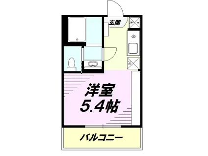 FRENCIA NOIE 八王子(1K/8階)の間取り写真