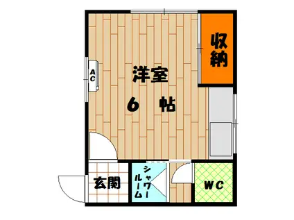 CARA APT(ワンルーム/2階)の間取り写真