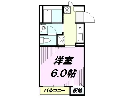 グランルミエール(1K/1階)の間取り写真