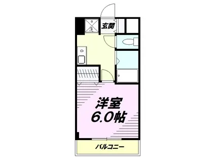 コンフォート309(1K/3階)の間取り写真