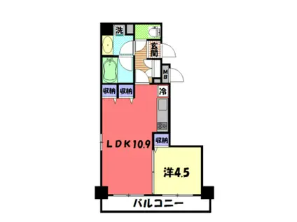 ダイナシティ八王子(1LDK/7階)の間取り写真