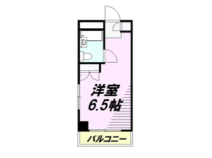 TIKS1(ワンルーム/8階)の間取り写真