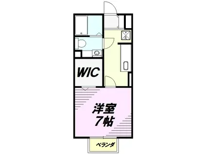 オランジュ(1K/2階)の間取り写真