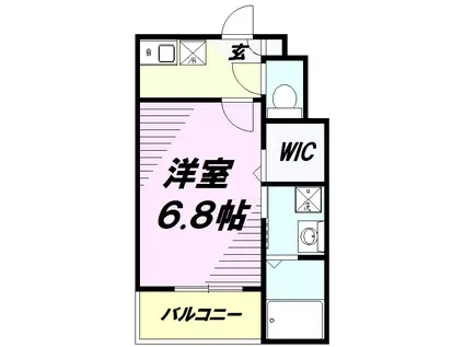 FOREST PARK HILLS(1K/3階)の間取り写真