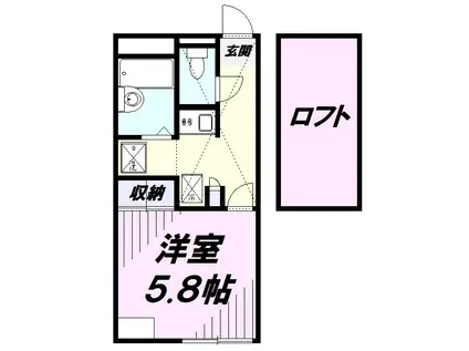 レオパレスTAKAKURA(1K/1階)の間取り写真