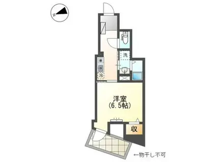 レジデンス明神町(1K/5階)の間取り写真