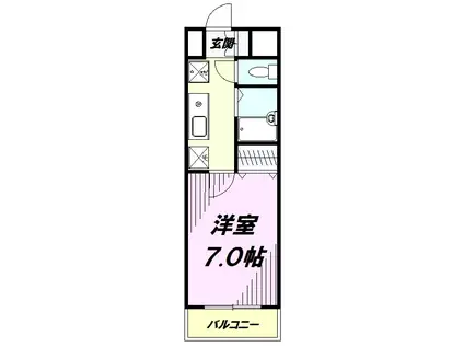 シルクアベニュー(1K/3階)の間取り写真