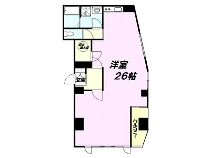 グランドステータス瀧野ビル(ワンルーム/3階)の間取り写真