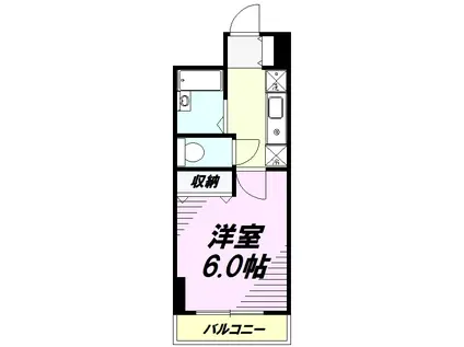 びおら女子学生寮(1K/2階)の間取り写真