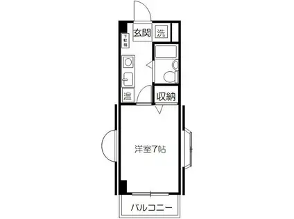 コア・フォレスト弐番館(1K/3階)の間取り写真