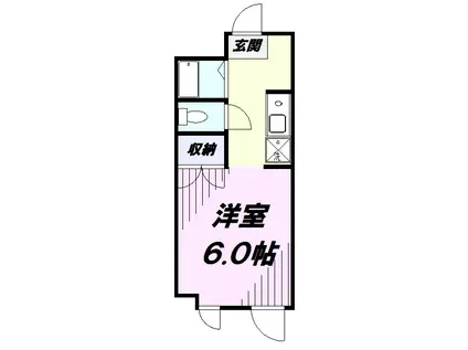 エスペランサ(1K/3階)の間取り写真