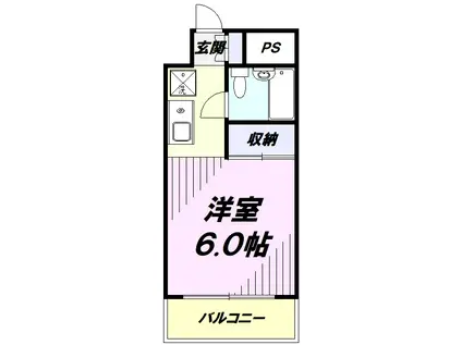 セピアコート国立(ワンルーム/1階)の間取り写真
