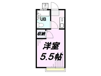 田中アパート(1K/2階)の間取り写真