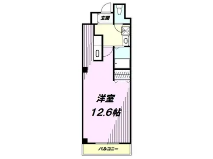 フォーリア(ワンルーム/7階)の間取り写真