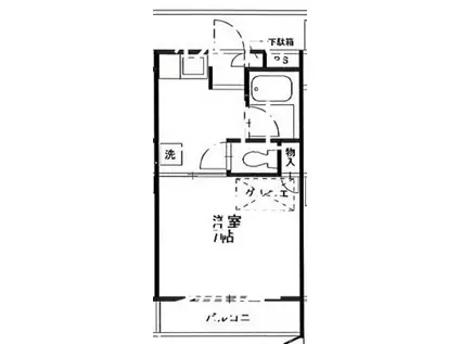 メゾンプランタン(1K/2階)の間取り写真