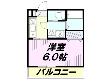 フルセイル羽衣町(1K/2階)の間取り写真