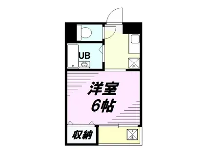 立川弐拾壹番館(ワンルーム/4階)の間取り写真