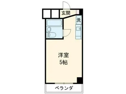 トップ立川(ワンルーム/4階)の間取り写真