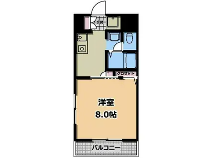 ホワイトレジデンス(1K/3階)の間取り写真