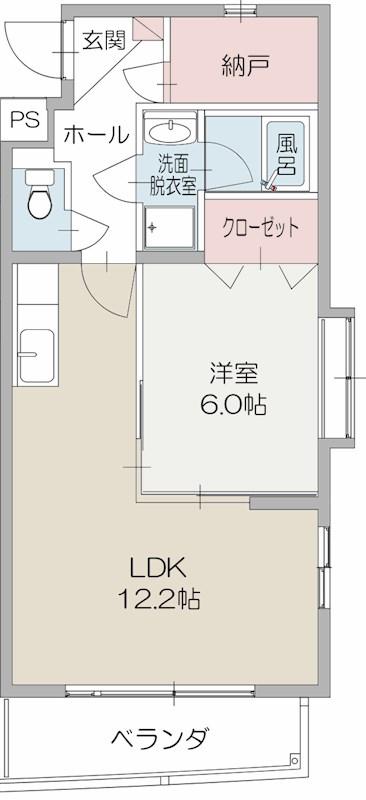 グランマレ.テルツォ(1LDK/3階)の間取り写真