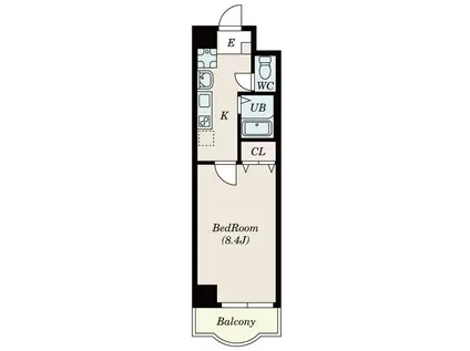 YHS光町(1K/7階)の間取り写真