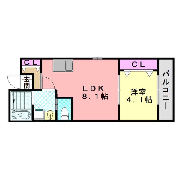 H-MAISON大蓮南Ⅰ(1LDK/3階)の間取り写真