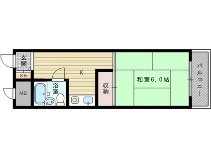 ルガル・デ・レイナ(1K/1階)の間取り写真