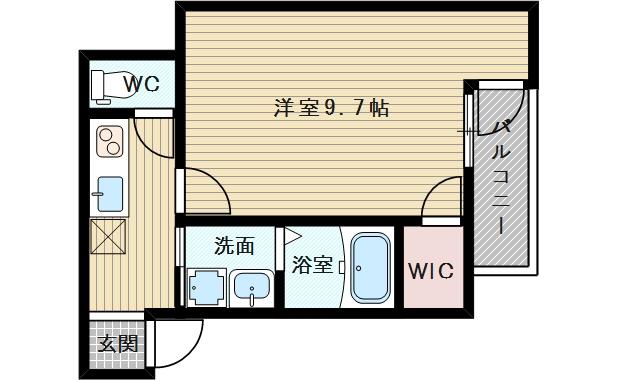 フジパレス瑞光Ⅴ番館(1K/2階)の間取り写真