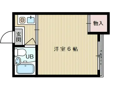おおさか東線 JR淡路駅 徒歩16分 3階建 築30年(1K/3階)の間取り写真
