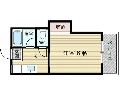 阪急電鉄京都線 上新庄駅 徒歩11分 3階建 築50年(1K/2階)の間取り写真
