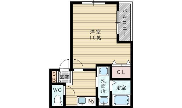 大阪市今里筋線 だいどう豊里駅 徒歩7分 3階建 築9年(1K/3階)の間取り写真
