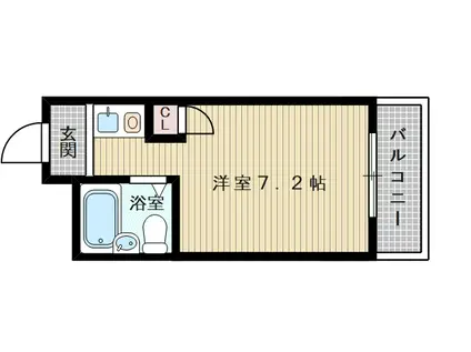 センチュリー21(ワンルーム/5階)の間取り写真