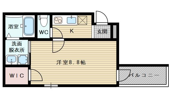 フジパレス西淡路3番館(1K/1階)の間取り写真