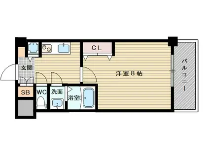 スプランディッド新大阪イースト(1K/4階)の間取り写真